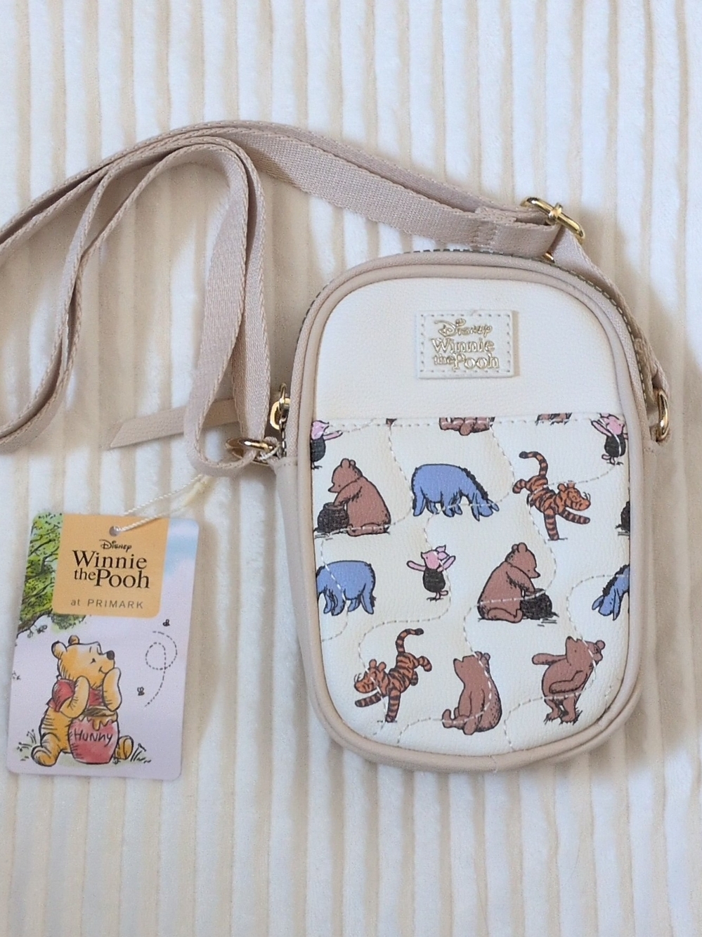 Disney Winnie the Pooh Beige & Cream Crossbody Bag